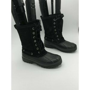 Steve Madden Nordik Lace Up Boots Black Women's US 6M